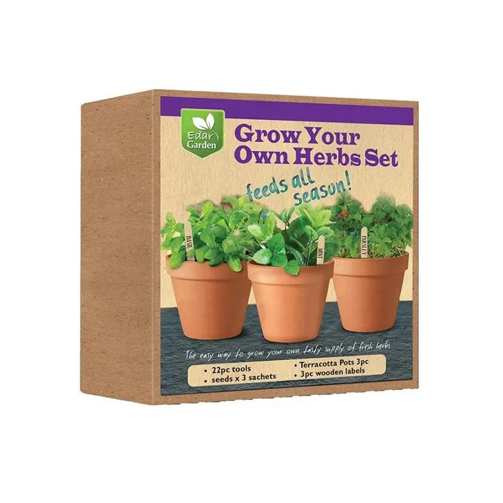 Set de regalo para cultivar tus propias hierbas