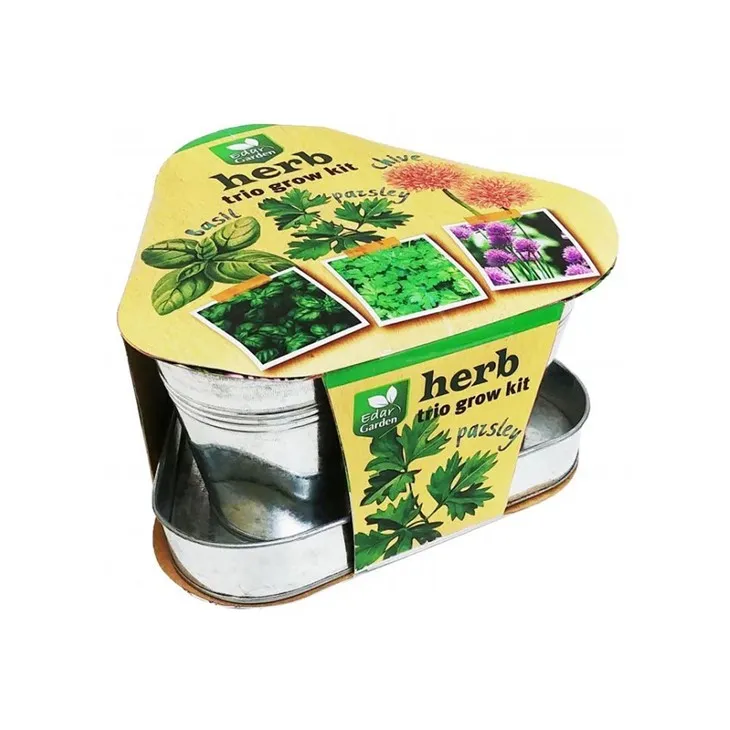 Kit de cultivo de trío de plantas